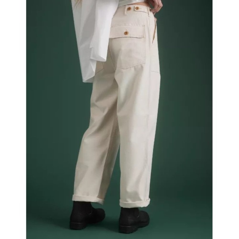 NWT AE77 Premium Utility Pants in Washed Natural Cream